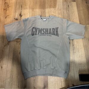 Gymshark Gray Short Sleeve Sweatshirt